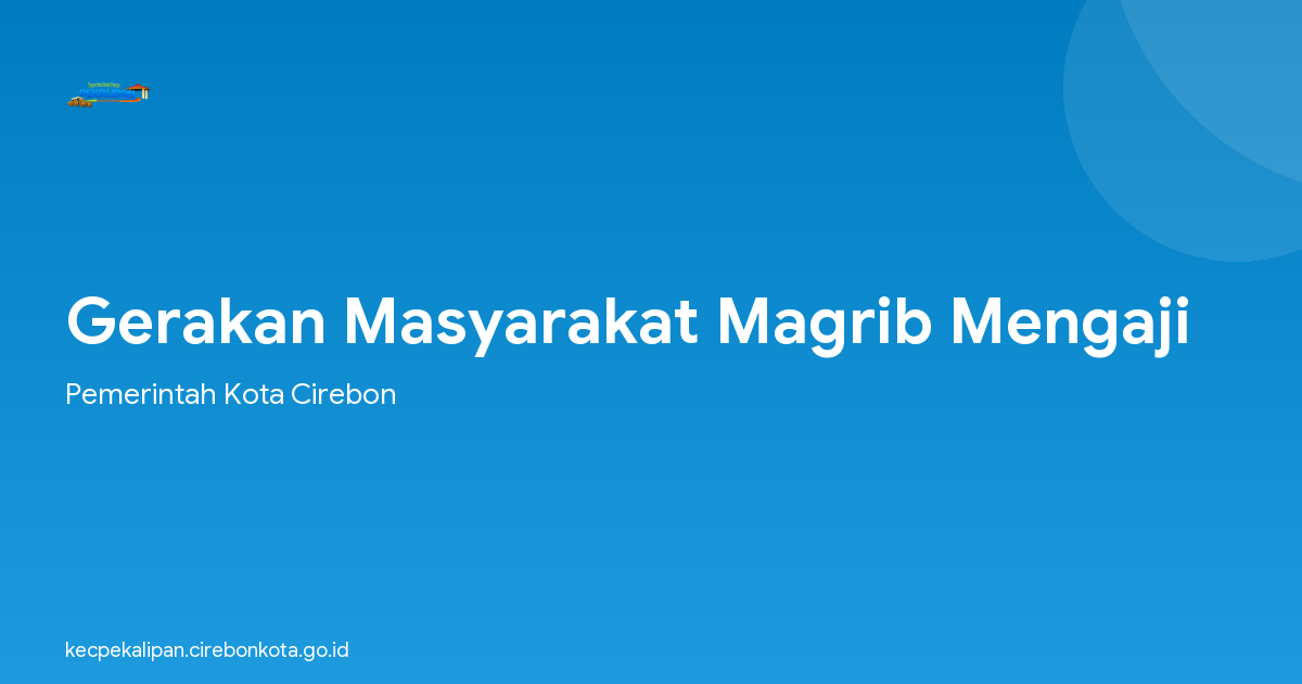 Gerakan Masyarakat Magrib Mengaji