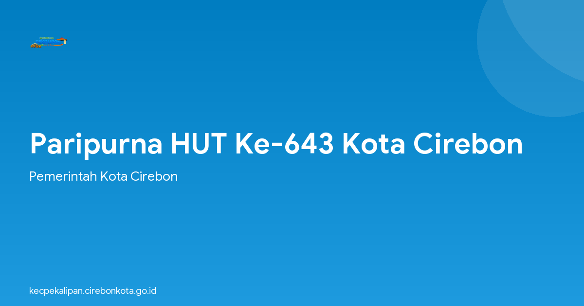 Paripurna HUT Ke-643 Kota Cirebon