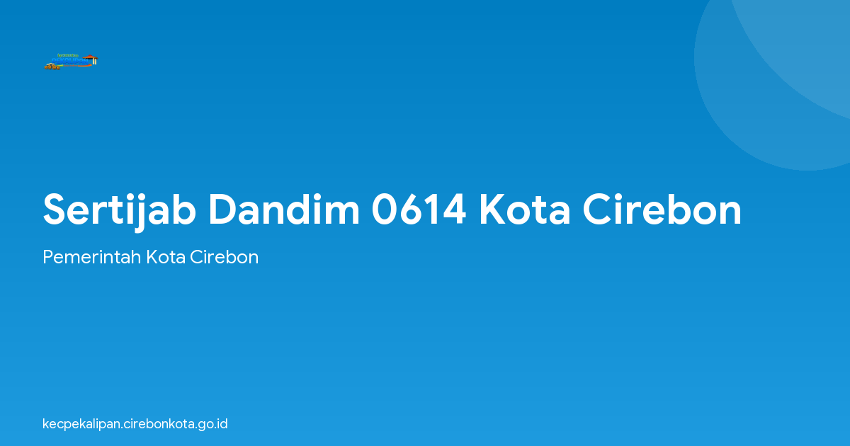 Sertijab Dandim 0614 Kota Cirebon