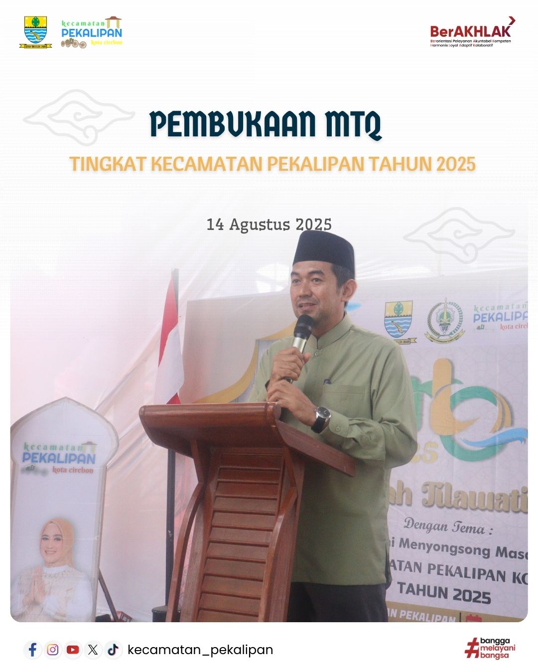 Pembukaan MTQ Tingkat Kecamatan Pekalipan Kota Cirebon