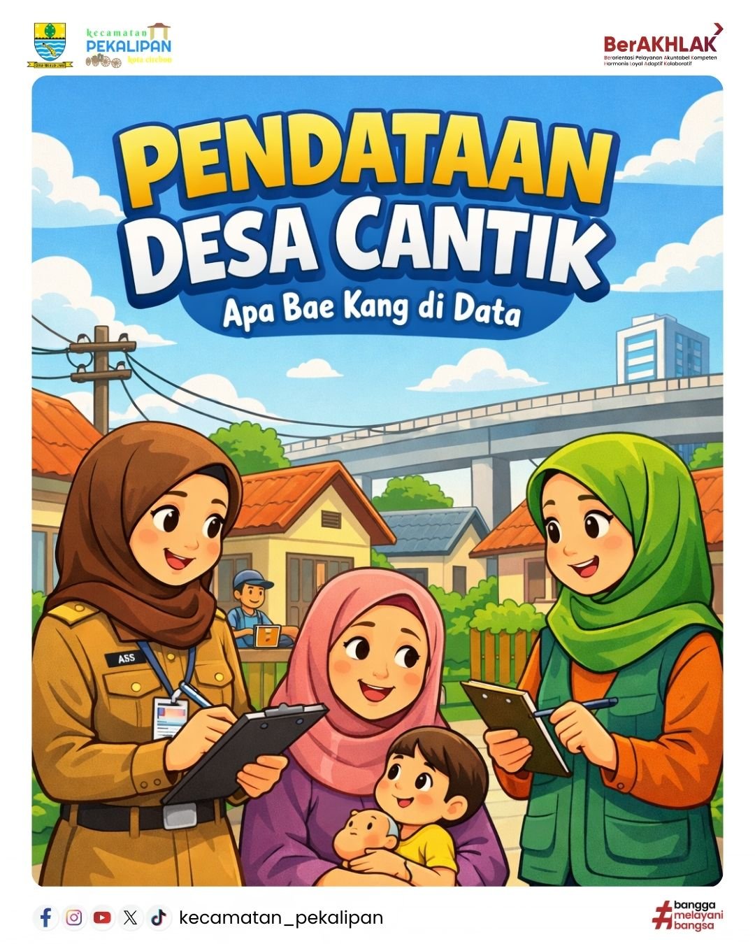Kecamatan Pekalipan Gelar Pendataan Kelurahan Cantik 2026, Fokus Deteksi Dini TBC dan DBD