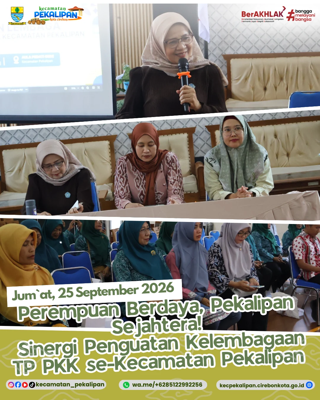 Tingkatkan Kemandirian Finansial, TP PKK Kecamatan Pekalipan Gandeng DKIS Gelar Pelatihan Pemasaran Digital